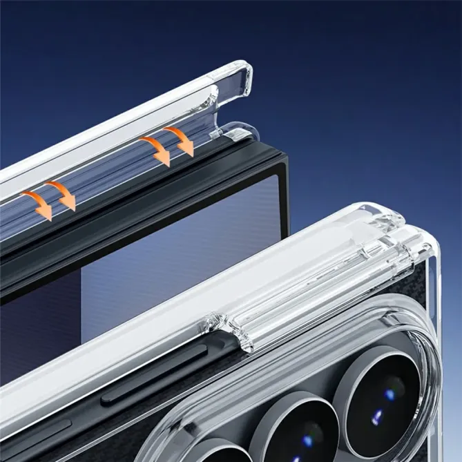 Coque Samsung Galaxy Z TriFold transparente double charnière