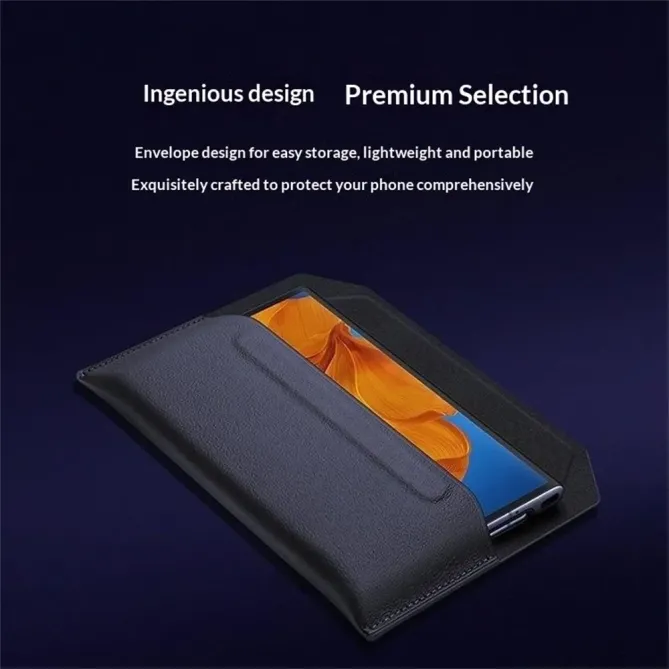Étui Samsung Galaxy Z TriFold enveloppe cuir véritable