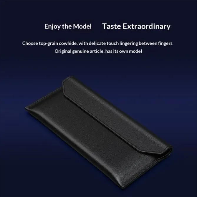 Étui Samsung Galaxy Z TriFold enveloppe cuir véritable