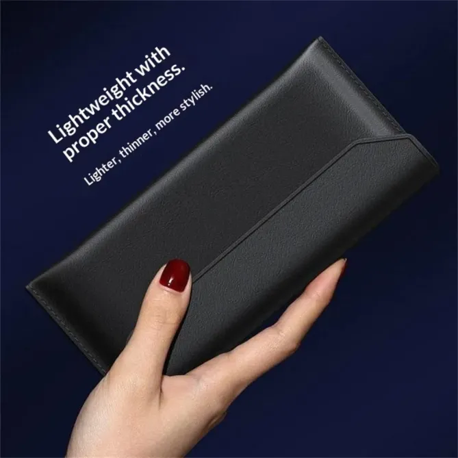 Étui Samsung Galaxy Z TriFold enveloppe cuir véritable