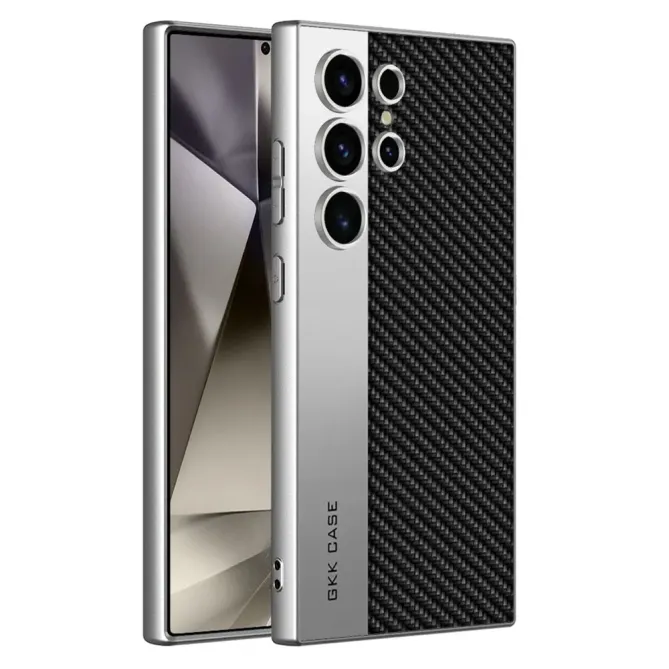 Coque Samsung Galaxy S24 Ultra carbone métal brossé mate