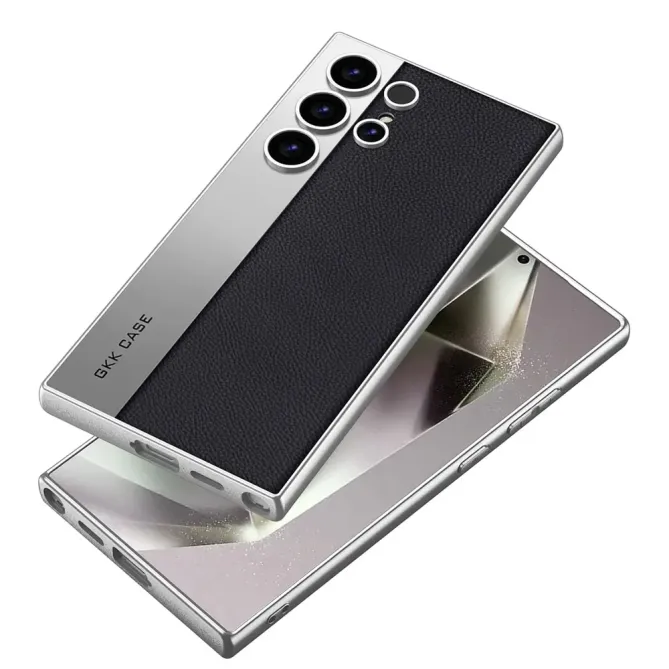 Coque Samsung Galaxy S24 Ultra carbone métal brossé mate