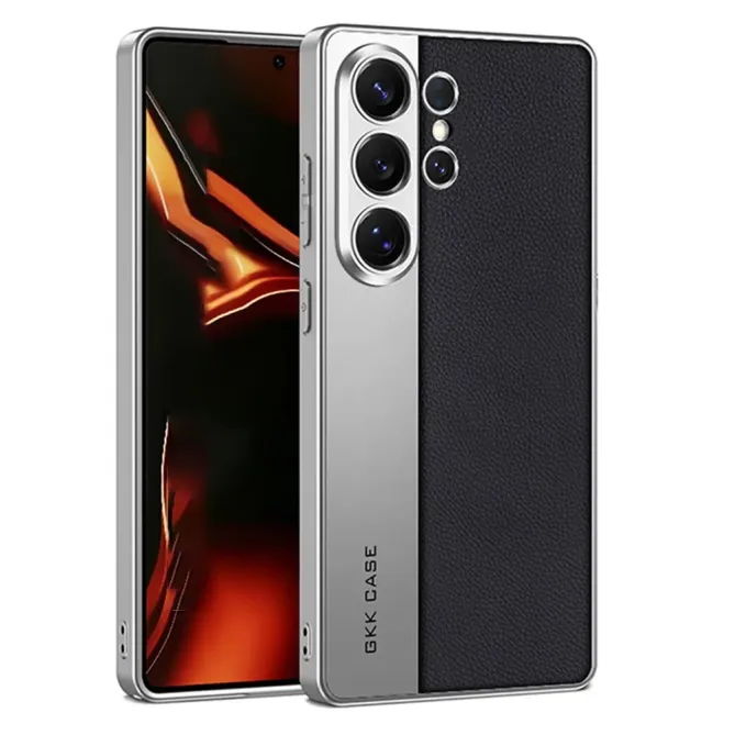 Coque Samsung Galaxy S26 Ultra cuir métal brossé mate