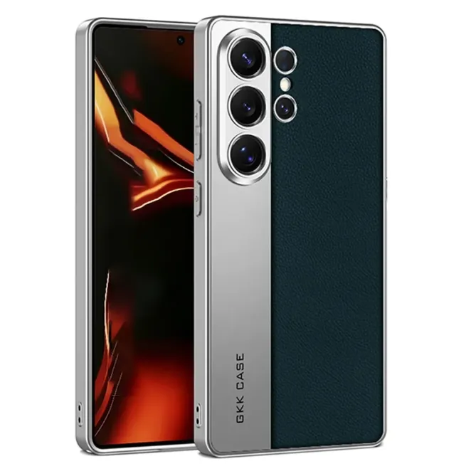 Coque Samsung Galaxy S26 Ultra cuir métal brossé mate