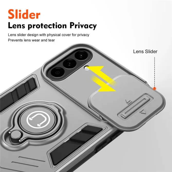 Coque Samsung Galaxy A57 Antichoc avec Cache Caméra et Anneau