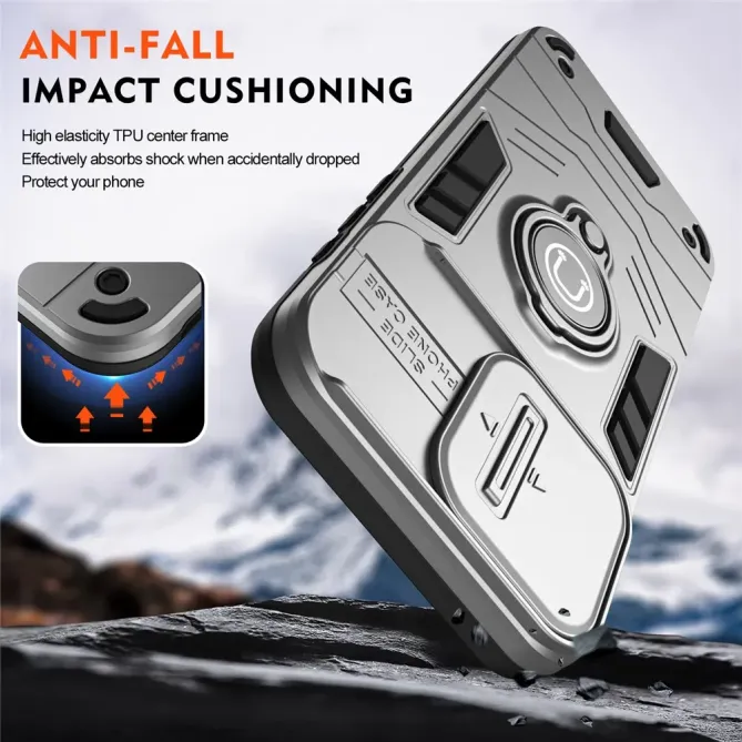 Coque Samsung Galaxy A57 Antichoc avec Cache Caméra et Anneau