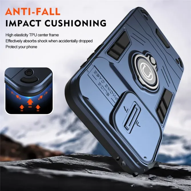 Coque Samsung Galaxy A57 Antichoc avec Cache Caméra et Anneau