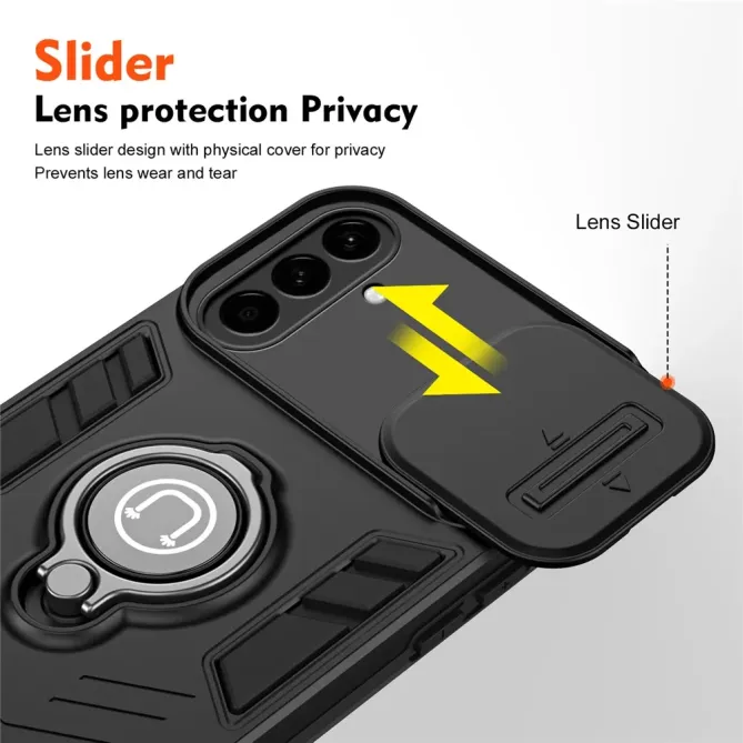 Coque Samsung Galaxy A57 Antichoc avec Cache Caméra et Anneau