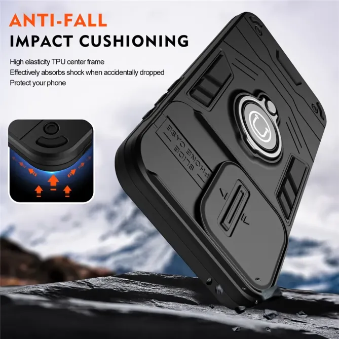 Coque Samsung Galaxy A57 Antichoc avec Cache Caméra et Anneau