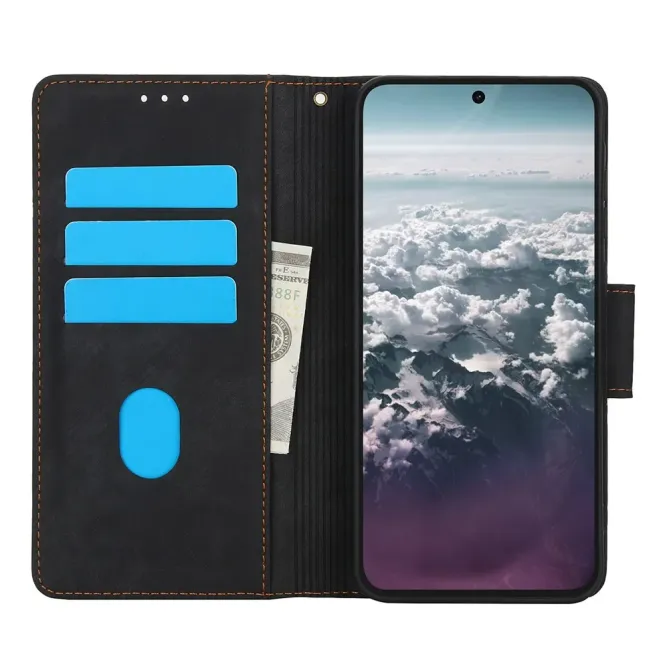 Housse Samsung Galaxy A57 cuir fleur papillon avec dragonne