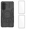 Coque Samsung Galaxy A57 avec support + 2 films écran KJ Series
