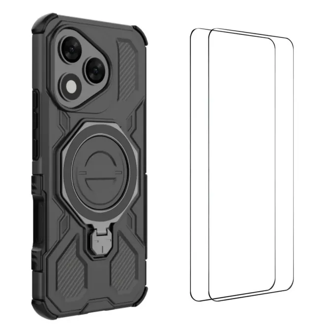 Coque Honor 400 Lite avec support + 2 films écran KJ Series