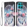 Housse Moto G57 Power / Moto G57, attrape-rêves et roses