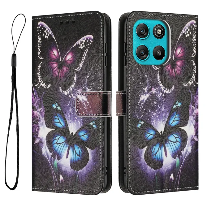 Housse Moto G57 Power / Moto G57, papillons effet lumineux