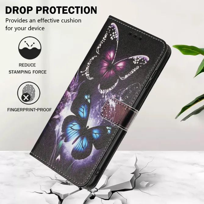 Housse Moto G57 Power / Moto G57, papillons effet lumineux
