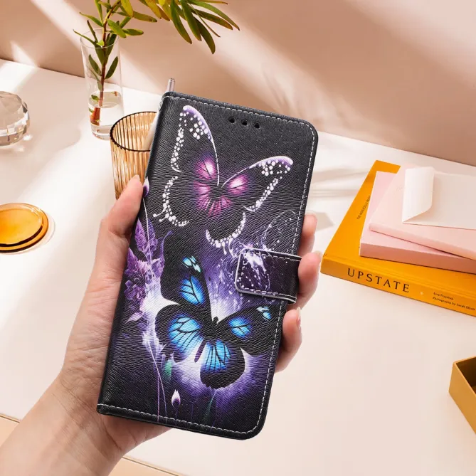 Housse Moto G57 Power / Moto G57, papillons effet lumineux