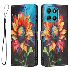 Housse Moto G57 Power / Moto G57, impression tournesol artistique