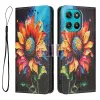 Housse Moto G57 Power / Moto G57, impression tournesol artistique