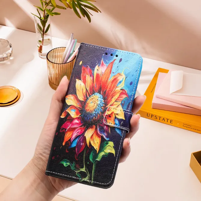 Housse Moto G57 Power / Moto G57, impression tournesol artistique