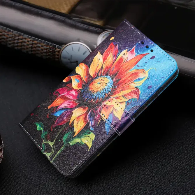 Housse Moto G57 Power / Moto G57, impression tournesol artistique