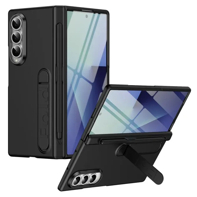 Coque Samsung Galaxy Z Fold 3 support + film verre + stylet + slot