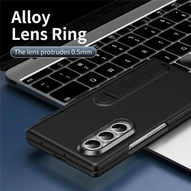 Coque Samsung Galaxy Z Fold 3 support + film verre + stylet + slot