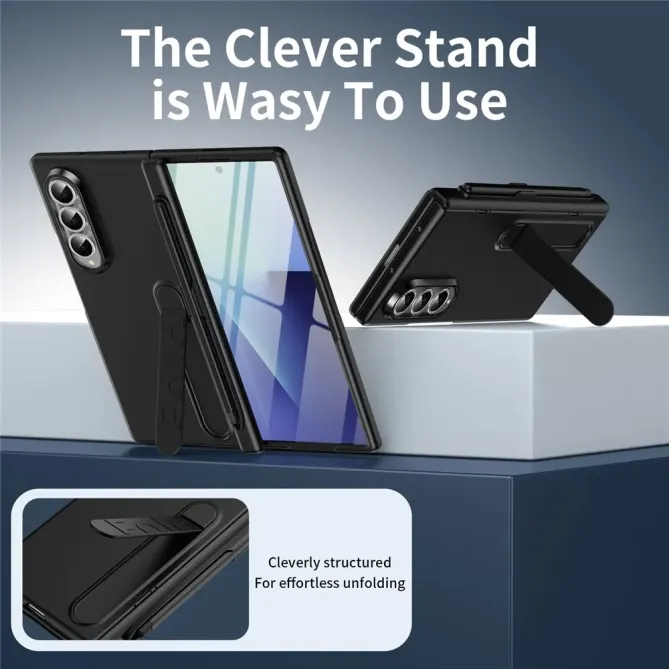 Coque Samsung Galaxy Z Fold 3 support + film verre + stylet + slot