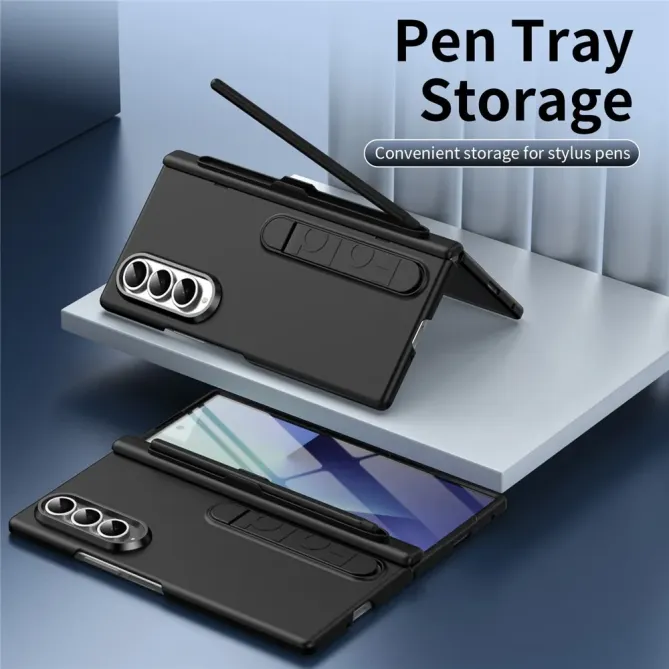Coque Samsung Galaxy Z Fold 3 support + film verre + stylet + slot