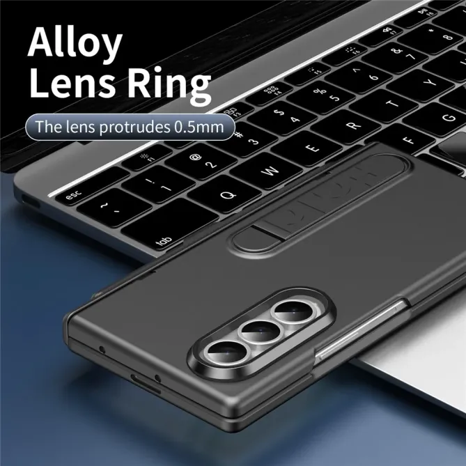 Coque Samsung Galaxy Z Fold 3 support + film verre + stylet + slot