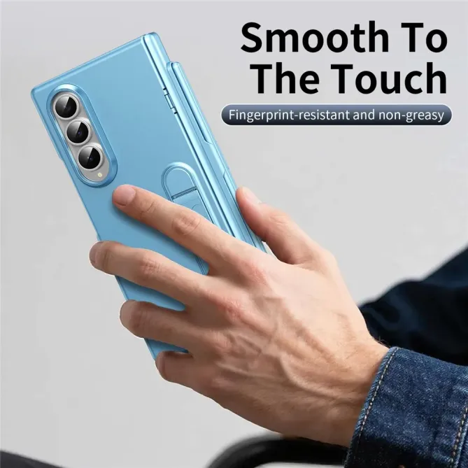 Coque Samsung Galaxy Z Fold 3 support + film verre + stylet + slot