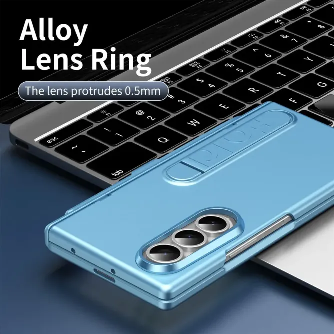 Coque Samsung Galaxy Z Fold 3 support + film verre + stylet + slot