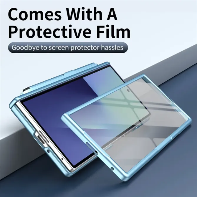 Coque Samsung Galaxy Z Fold 3 support + film verre + stylet + slot