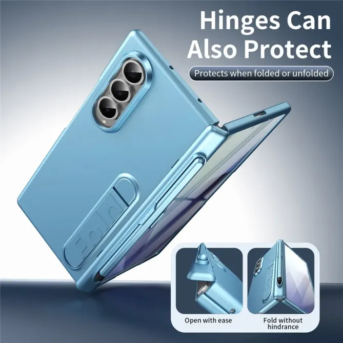 Coque Samsung Galaxy Z Fold 3 support + film verre + stylet + slot