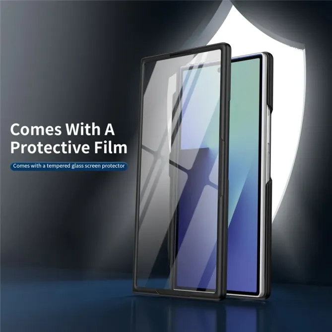 Coque Samsung Galaxy Z Fold 3 avec support rotatif + film verre + styl