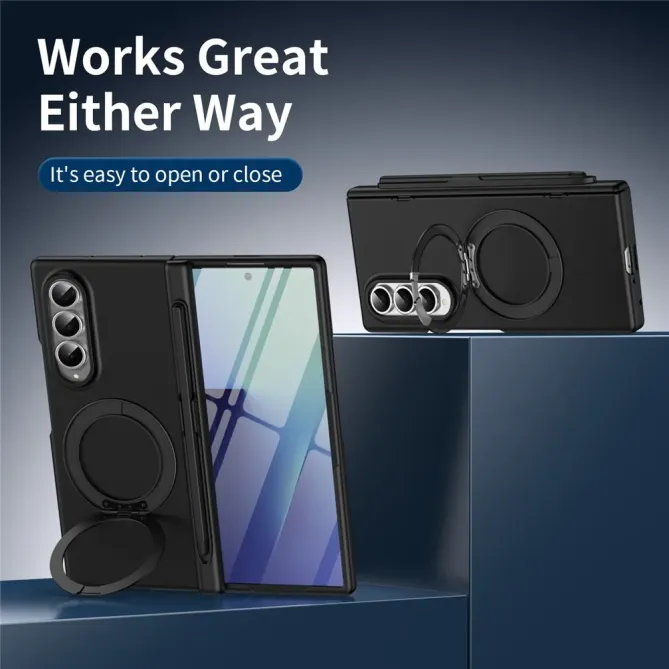 Coque Samsung Galaxy Z Fold 3 avec support rotatif + film verre + styl