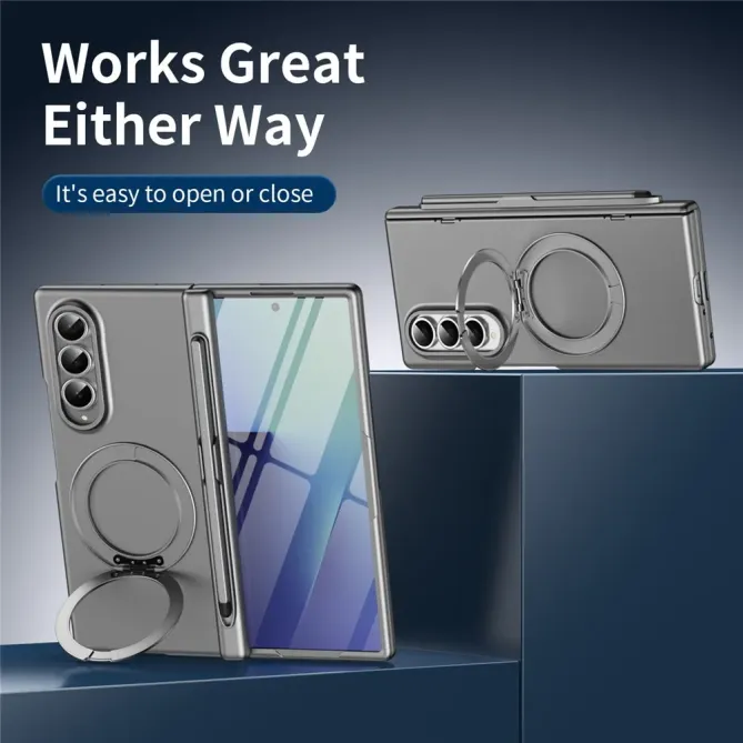 Coque Samsung Galaxy Z Fold 3 avec support rotatif + film verre + styl