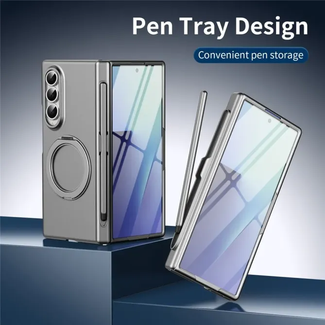 Coque Samsung Galaxy Z Fold 3 avec support rotatif + film verre + styl