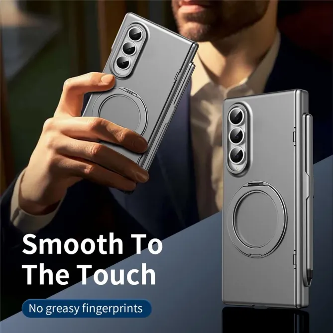 Coque Samsung Galaxy Z Fold 3 avec support rotatif + film verre + styl