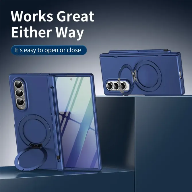 Coque Samsung Galaxy Z Fold 3 avec support rotatif + film verre + styl