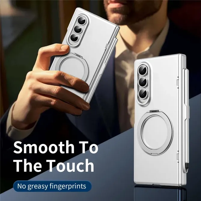 Coque Samsung Galaxy Z Fold 3 avec support rotatif + film verre + styl