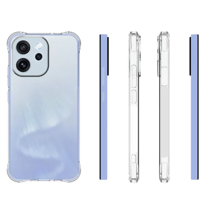 Pack Oppo Reno15 FS 5G / 15 F 5G | Coque Coins Renforcés Transparente 