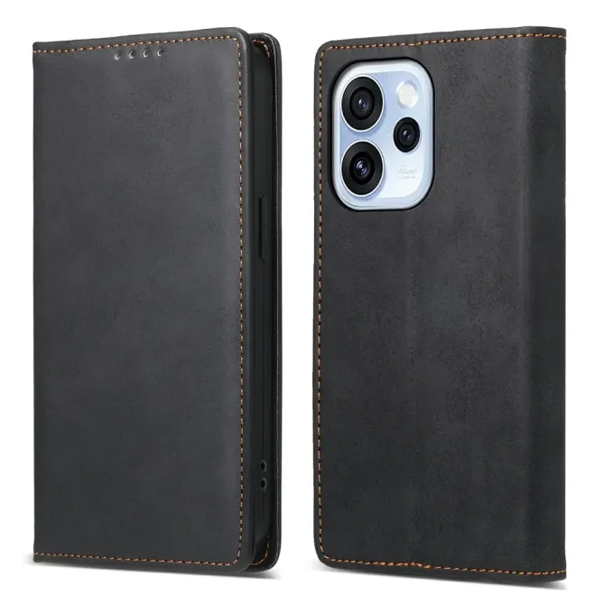 Housse Oppo Reno15 FS 5G / 15 F 5G portefeuille anti-RFID cuir vintage