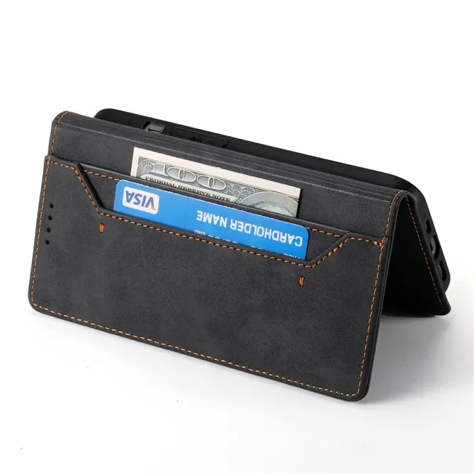 Housse Oppo Reno15 FS 5G / 15 F 5G portefeuille anti-RFID cuir vintage