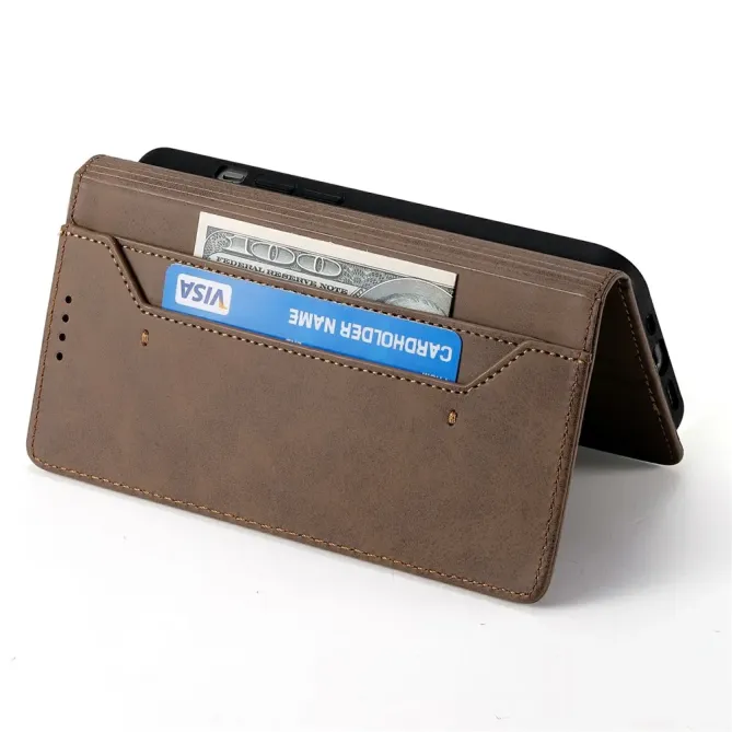 Housse Oppo Reno15 FS 5G / 15 F 5G portefeuille anti-RFID cuir vintage