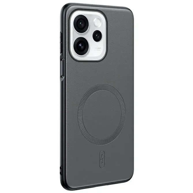 Coque Oppo Reno 15 cuir magnétique
