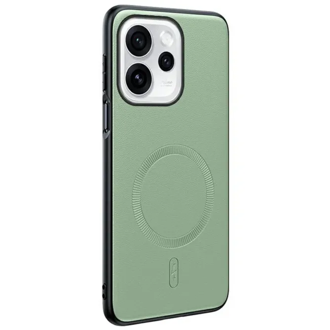 Coque Oppo Reno 15 cuir magnétique