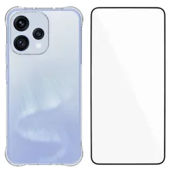 Pack Oppo Reno 15 | Coque Coins Renforcés Transparente avec Verre Trem