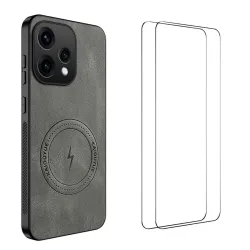 Coque Oppo Reno 15 MagSafe Nappa avec 2 verre trempé