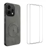 Coque Oppo Reno 15 MagSafe Nappa avec 2 verre trempé