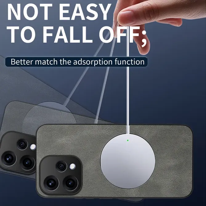Coque Oppo Reno 15 MagSafe Nappa avec 2 verre trempé